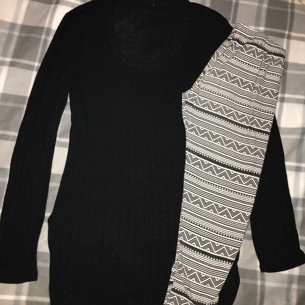Bundle shirt and leggings size small
